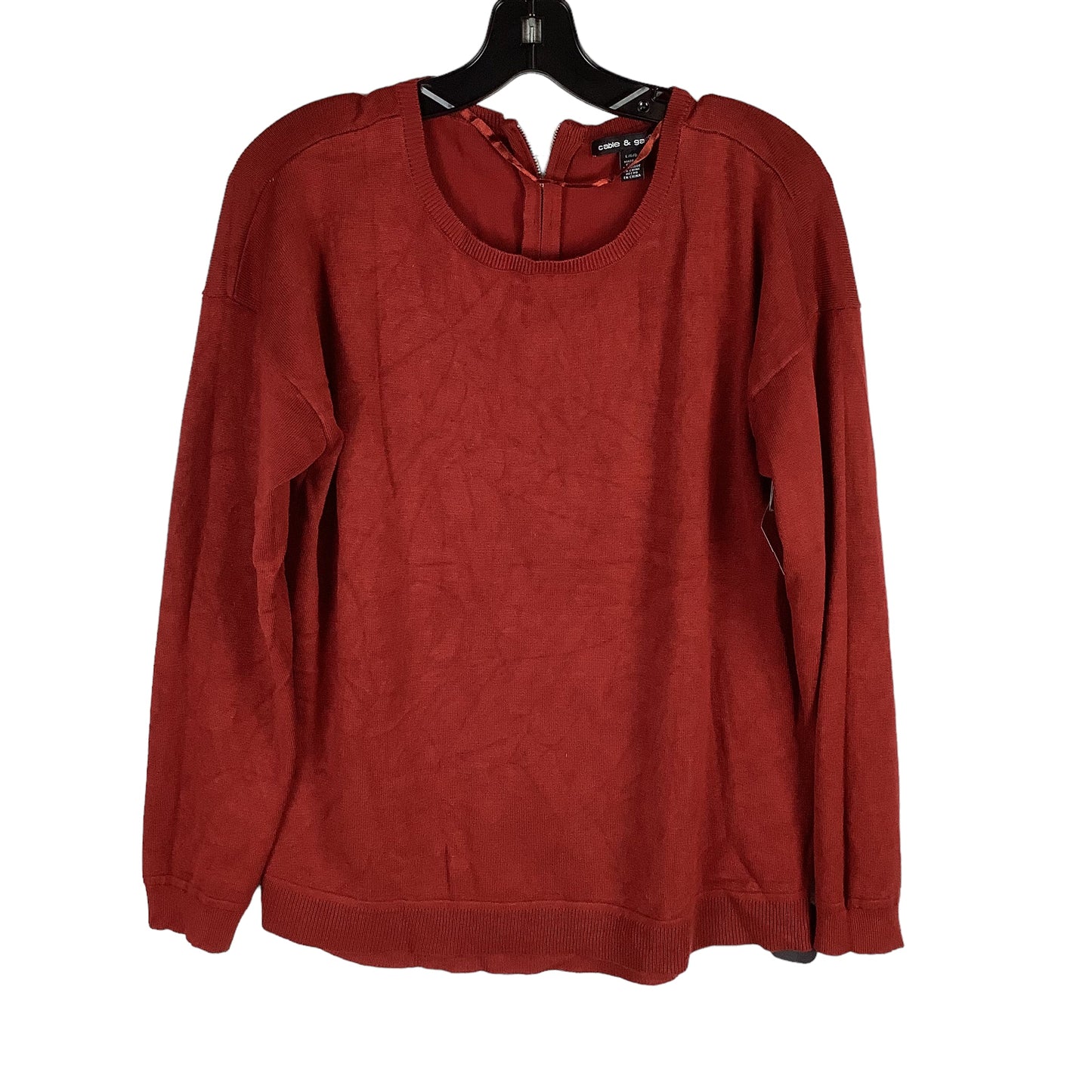 Top Long Sleeve By Cable And Gauge  Size: L