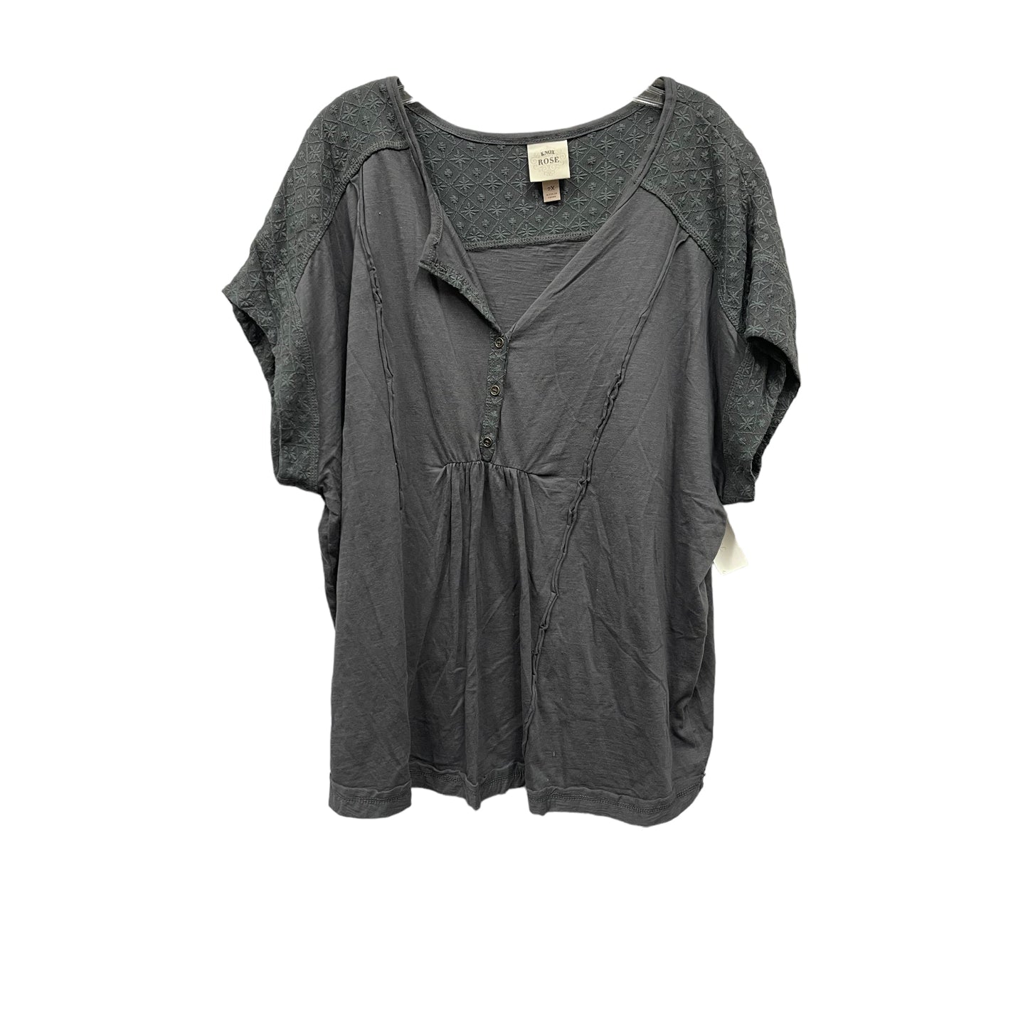 Top Short Sleeve By Knox Rose  Size: 2x