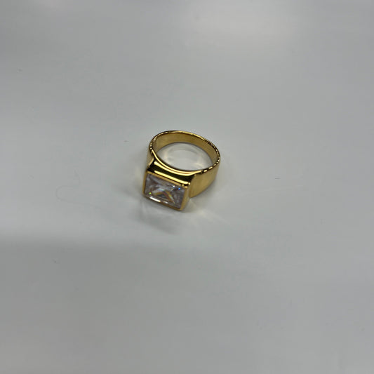 Ring Other By Cmb 18K Plated Over Stainless Steel Size: 6