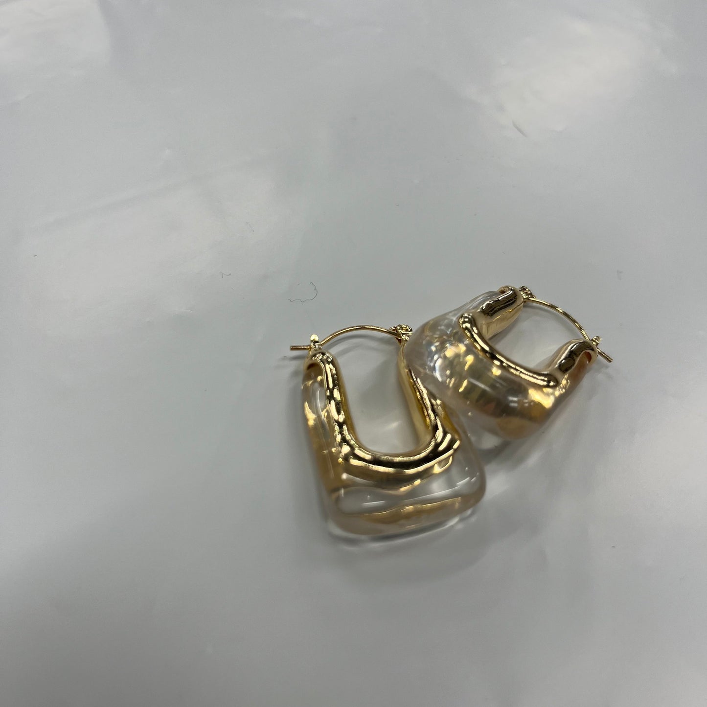 Earrings Hoop By Cmc 18K Gold Plated Over Stainless Steel