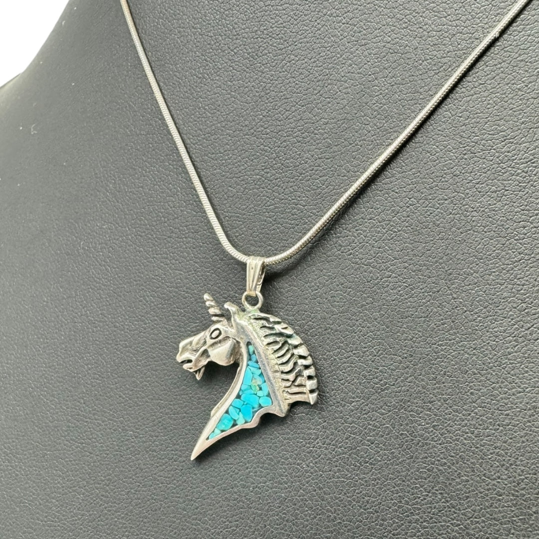Sterling Unicorn Necklace By Unknown Brand