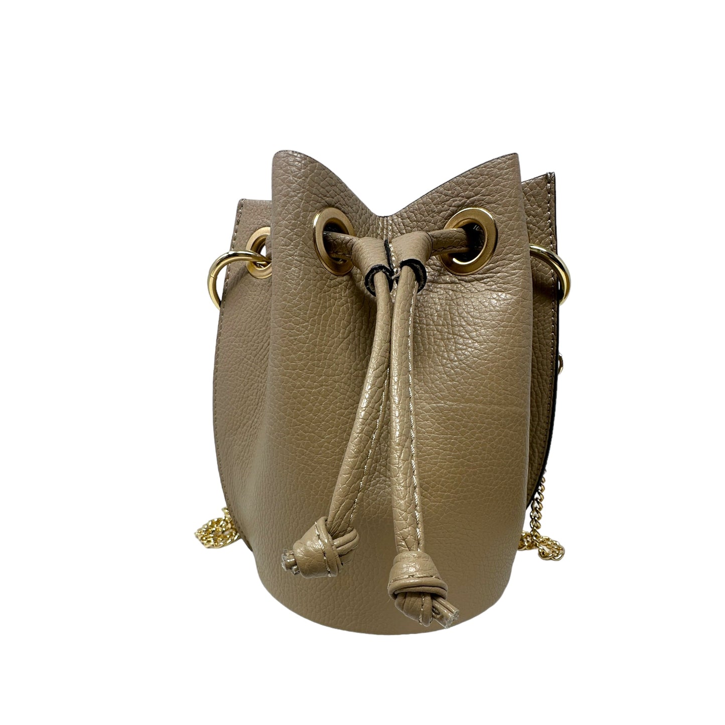 Alcina Italian Leather Bucket Bag Designer By Divas Bag  Size: Small