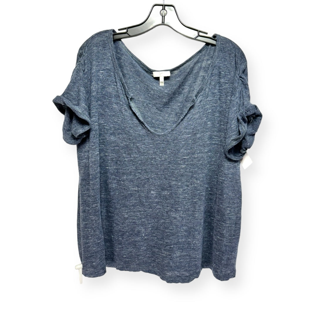 Linen Top Short Sleeve By Joie  Size: S
