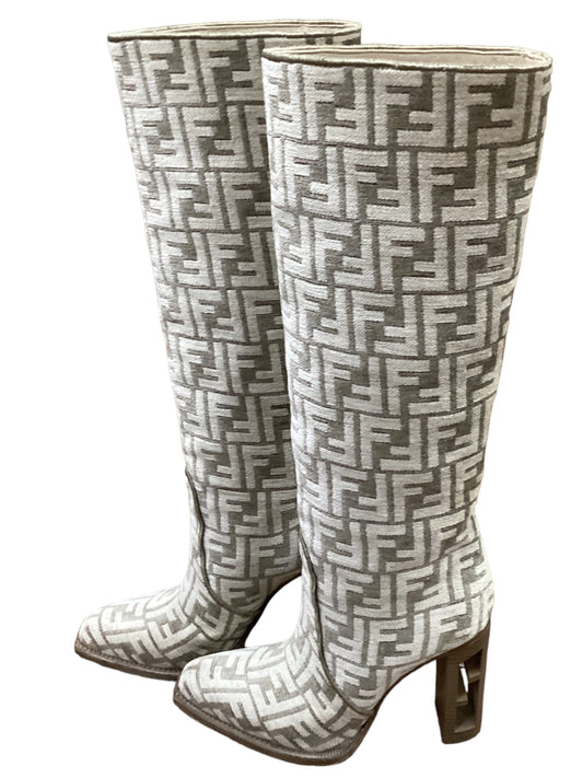 Boots Knee Heels By Fendi  Size: 7.5
