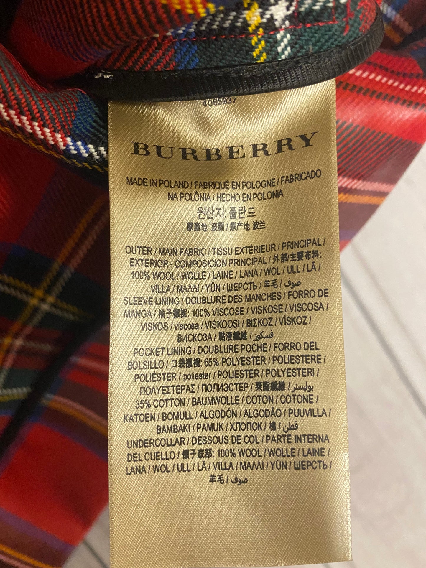 Jacket Luxury Designer By Burberry  Size: S