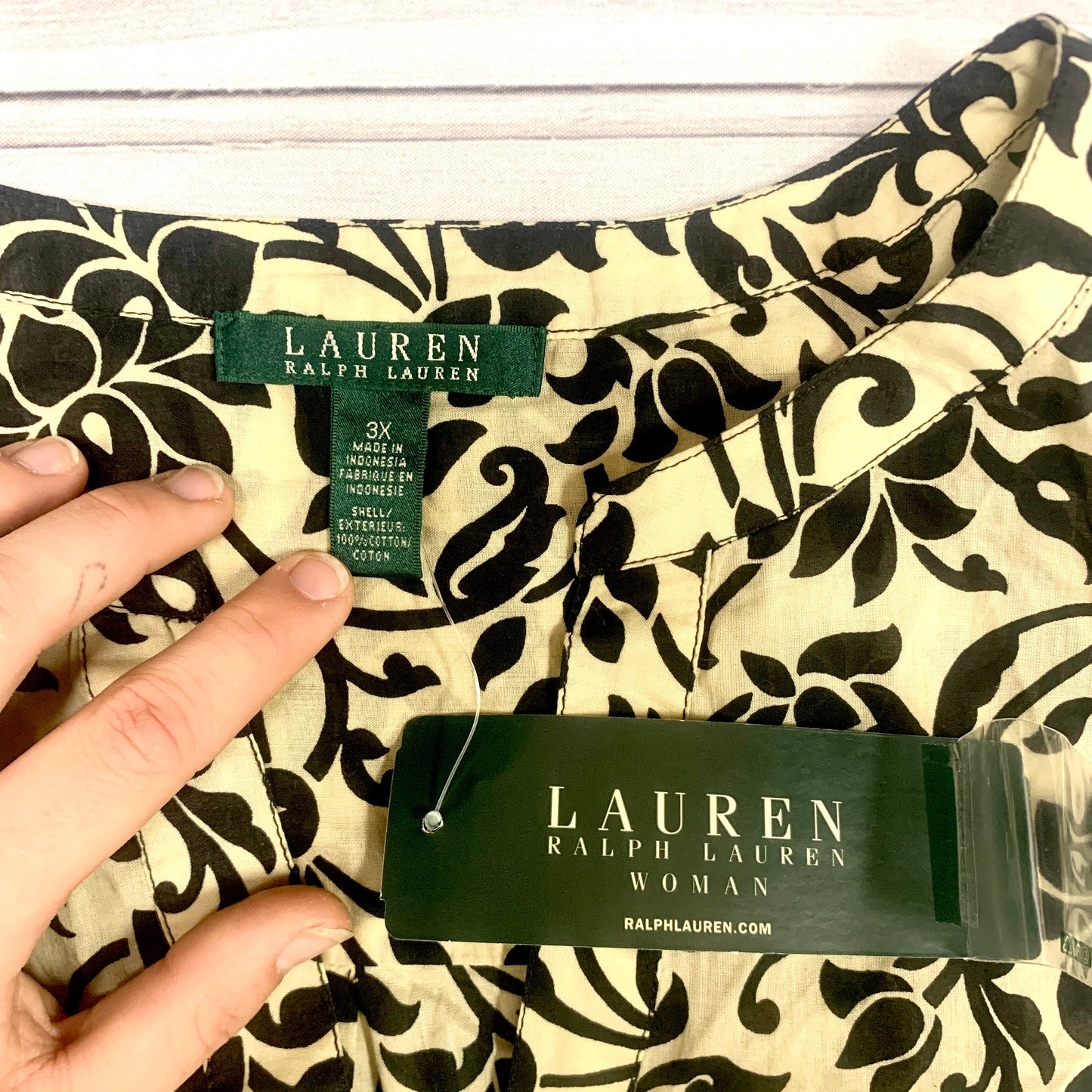 Top Short Sleeve By Lauren By Ralph Lauren  Size: 3x