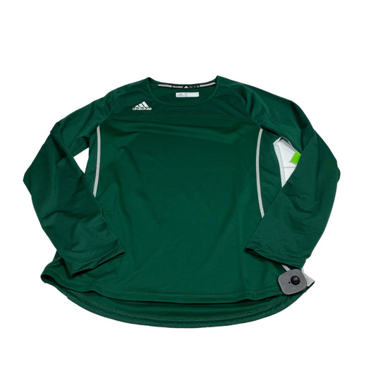 Athletic Top Long Sleeve Crewneck By Adidas  Size: L