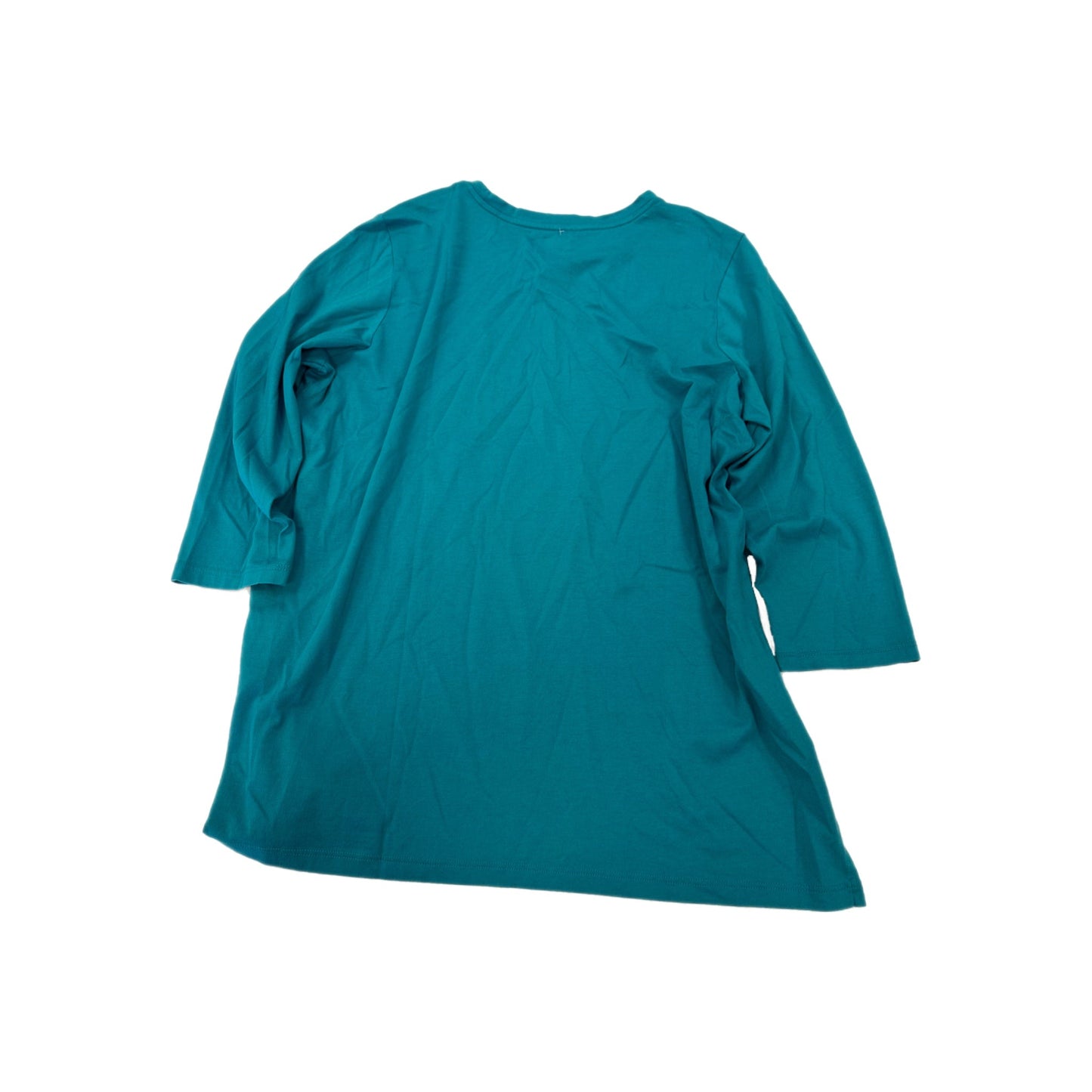 Top 3/4 Sleeve Basic By Lands End  Size: Petite  Medium