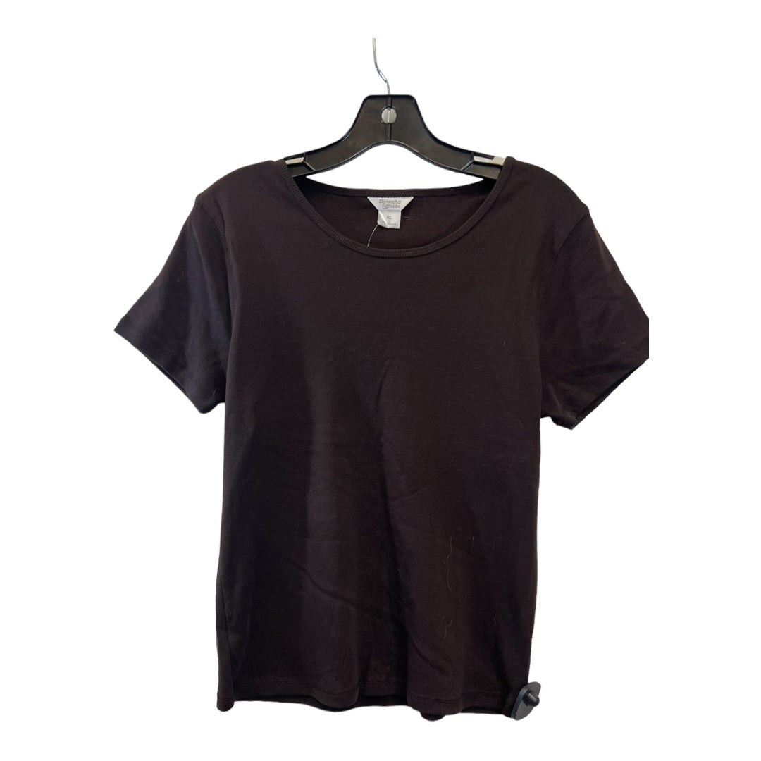 Top Short Sleeve Basic By Christopher And Banks  Size: Xl