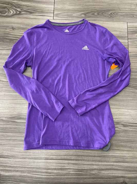 Athletic Top Long Sleeve Crewneck By Adidas  Size: M